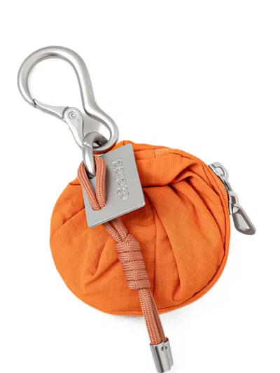 Côte & Ciel Aóos Nano Ripstop Carabiner-clip Pouch In Orange