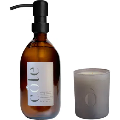 Cote Beauty Le Maison Set, Limited Edition Hand Wash And Candle Gift Set In Brown