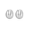 Cote Cache Women's Bold Teardrop Silver Huggie Hoop Earrings In Silver