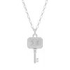 Cote Cache Women's  Key Pendant Chain Necklace - Silver In Silver
