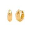 Cote Cache Women's Eclipsia Faceted Gold Huggie Hoop Earrings In Gold