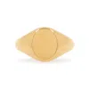 Cote Cache Women's Gold Oval Pinky Signet Ring In Gold