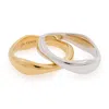 Cote Cache Women's Gold / Silver Symmetry Stackable Wave Ring Set - Silver & Gold