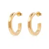 Cote Cache Women's Gold Square Tube Hoop Earrings In Gold