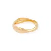 Cote Cache Women's Gold Symmetry Stackable Wave Ring In Gold