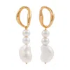 Cote Cache Women's Hyades Freshwater Gold Pearl Earrings In Gold