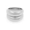 Cote Cache Women's Lux Dome Ring Set - Silver & Silver In Silver