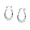 Cote Cache Women's River Silver Hoop Earrings In Silver