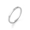 Cote Cache Women's Silver Côté Caché Classic Flat Band Ring In Silver