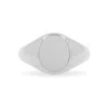 Cote Cache Women's Silver Oval Pinky Signet Ring In Silver