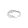 Cote Cache Women's Silver Symmetry Stackable Wave Ring In Silver