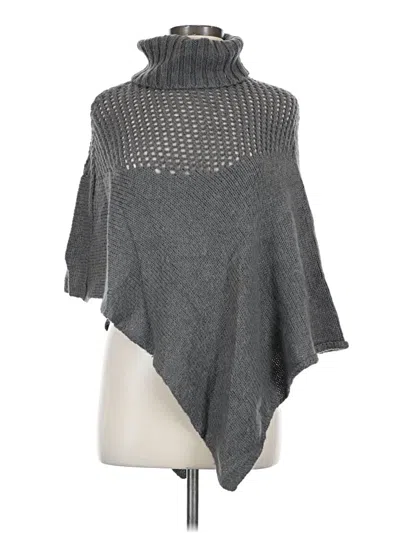 Pre-owned Cote Femme Poncho In Gray