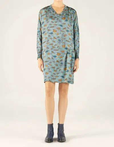 Cotélac Fish Dress In Blue