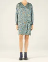 Cotélac Algues Dress In Seafloor Seaweed In Multi