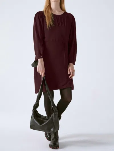 Cotélac Nos Alcoves Dress In Raisin In Red