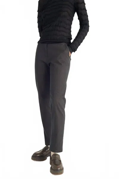 Cotélac Straight Close-fitting Pants In Black In Multi