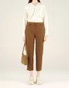 COTÉLAC STRAIGHT TROUSERS IN BRONZE