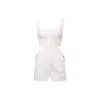 Cótier Denim Women's White Solea Blanc Jumpsuit