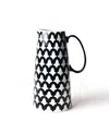 Coton Colors Arabesque Pedestal Pitcher In Black