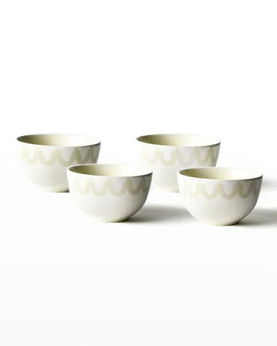Coton Colors Arabesque Trim Small Bowl In White