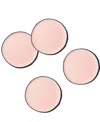 Coton Colors Block Round Placemat Set Of 4, Service For 4 In Provence