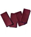Coton Colors By Laura Johnson Color Block Napkin Set/4 In Coquette