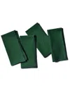 Coton Colors By Laura Johnson Color Block Napkin Set/4 In Pine