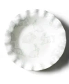 Coton Colors By Laura Johnson Speckled Rabbit Ruffle Best Bowl In Sage