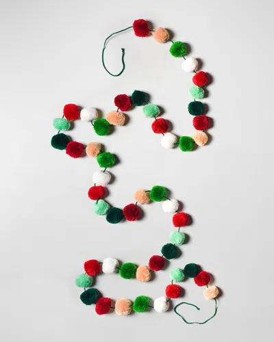 Coton Colors Christmas In The Village Pom Pom Garland In Multi