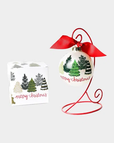 Coton Colors Friendly Firs Christmas Ornament With Stand
