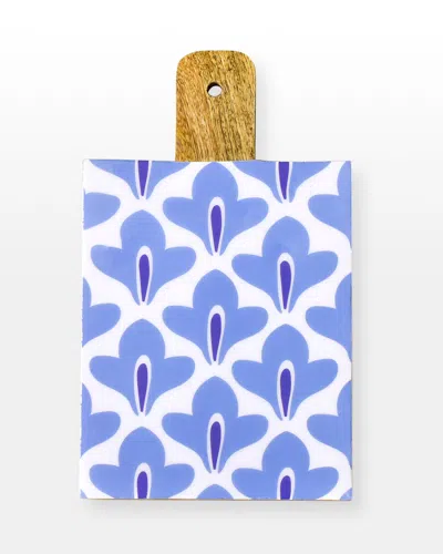 Coton Colors Iris Blue Sprout Mango Wood Small Rectangle Board