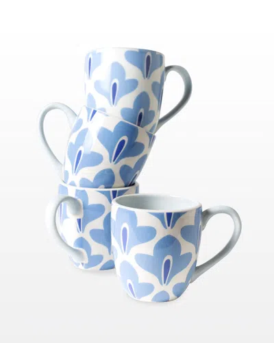 Coton Colors Iris Blue Sprout Mug, Set Of 4