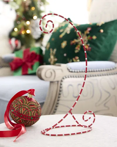 Coton Colors Large Ornament Stand, Red/white In Multi