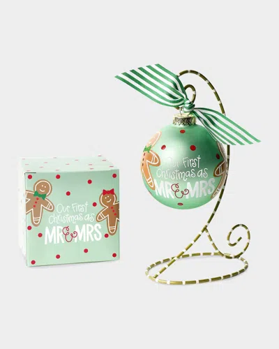Coton Colors Our First Christmas As Mr. & Mrs. Gingerbread Christmas Ornament With Stand