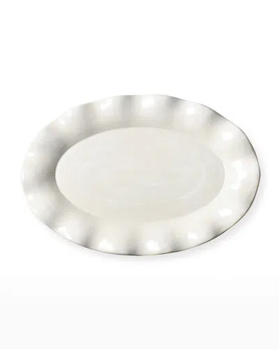 Coton Colors Signature Oval Platter, White