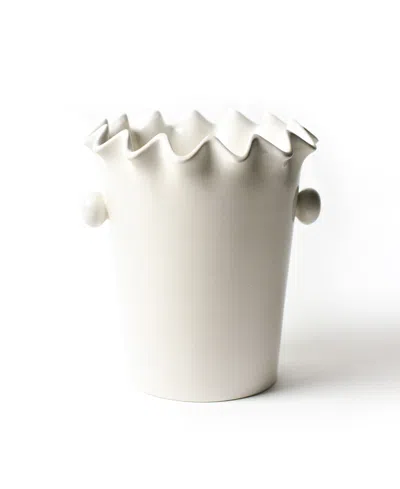 Coton Colors Signature Ruffle Ice Bucket In White