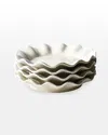 Coton Colors Signature White Ruffle Salad Plates, Set Of 4 In White