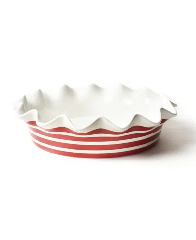 COTON COLORS STRIPE 9" RUFFLE PIE DISH