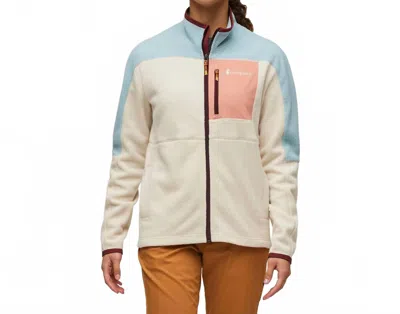 Cotopaxi Abrazo Fleece Full-zip Jacket In Sea Spray/cream In Multi