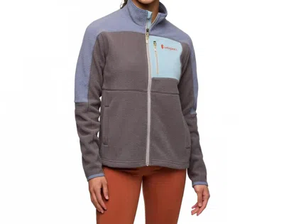 Cotopaxi Abrazo Fleece Full-zip Jacket In Tempest/cinder In Brown