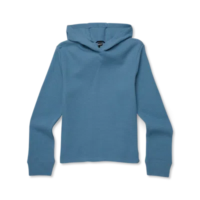 Cotopaxi Atajo Long-sleeve Waffle Hoodie In Blue