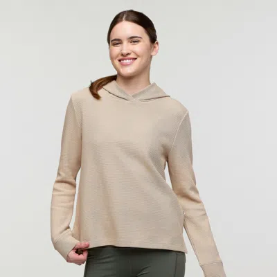 Cotopaxi Atajo Long-sleeve Waffle Hoodie In Brown