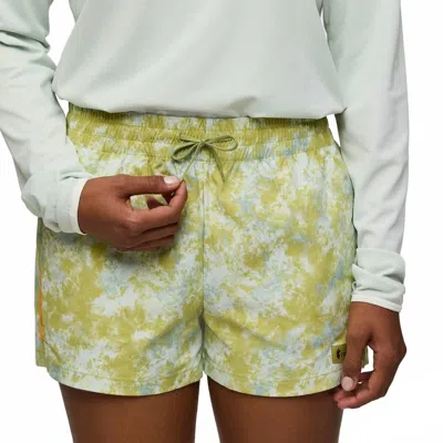 Cotopaxi Brinco 3" Print Short In Galactic Lemongrass In Yellow