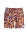 Cotopaxi Brinco Short - Print Man Swim Trunks Mandarin Size Xl Recycled Nylon, Elastane In Orange