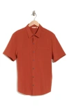 COTOPAXI COTOPAXI CAMBIO TRIM FIT SOLID SHORT SLEEVE BUTTON-UP SHIRT