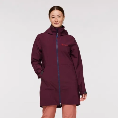 Cotopaxi Cielo Rain Trench In Burgundy