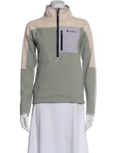 Pre-owned Cotopaxi Colorblock Pattern Biker Jacket In Green