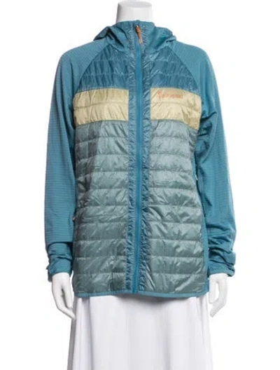 Pre-owned Cotopaxi Colorblock Pattern Down Jacket In Blue