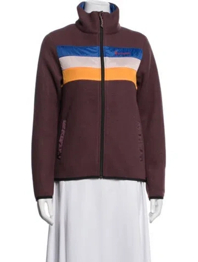 Pre-owned Cotopaxi Colorblock Pattern Jacket In Burgundy