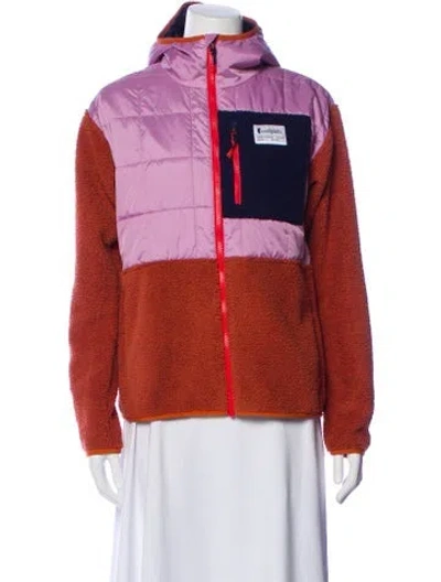 Pre-owned Cotopaxi Colorblock Pattern Jacket In Orange